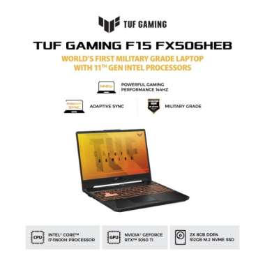 ASUS TUF Gaming F15 FX506HEB-I7R5B7T-O - Graphite Black