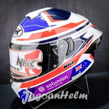 NHK MARK 1 GP EDITION JACOB ROULSTONE #2 SINGLE VISOR | WHITE | MARK1 M