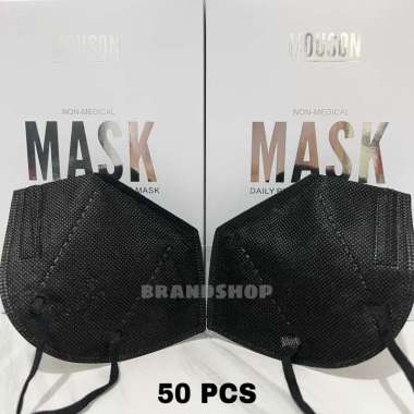 Mouson Masker KN95 5ply isi 50 pcs Hitam 50 pcs
