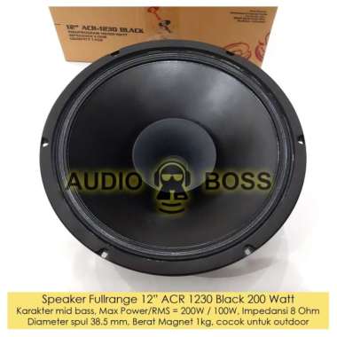 Sale Speaker 12 Inch 12" Full Range Acr 1230 Black - Speaker Acr 1230 Black Promo
