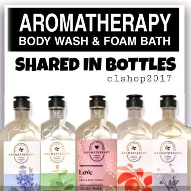BBW AROMATHERAPY BODY WASH & FOAM BATH LUXURY BATH SHARE IN BOTTLE 30 ML EARTH