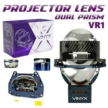 Lensa Lampu LED Laser Projector Projie BiLED 3 Inch Inci Inchi Mobil Motor Blue Purple Lens Vinyx VR