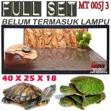 MT005J3 PAKET FULL SET TERRARIUM AQUARIUM TURTLE KURA KURA AIR RES BRAZIL CST KURA AMBON RAZOR PIPUT