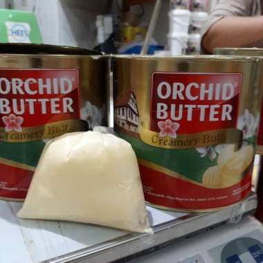 ORCHID BUTTER ECERAN 250GR DARI KALENG 2KG, BAHAN ROTI/CAKE/BOLU