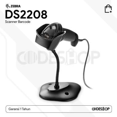 Scanner 2D Barcode Zebra DS2208 Auto Scan Sense USB DS-2208