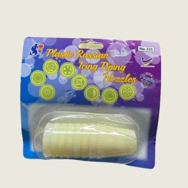 ACUAN 225 SPUIT RUSIAN PLASTIK/SPUIT DEKORASI KUE PLASTIK 1PACK