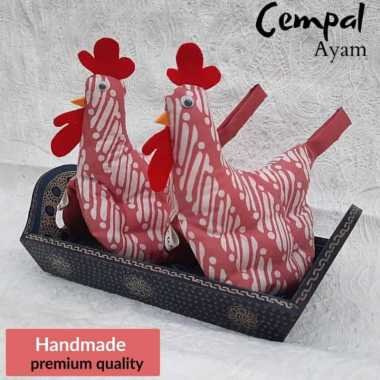 CEMPAL ALAT PENAHAN PANAS PREMIUM LAMPIN BATIK LUCU Dusty pink