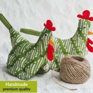 CEMPAL ALAT PENAHAN PANAS PREMIUM LAMPIN BATIK LUCU Hijau