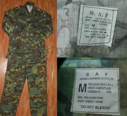 Setelan Woodland BDU SAF