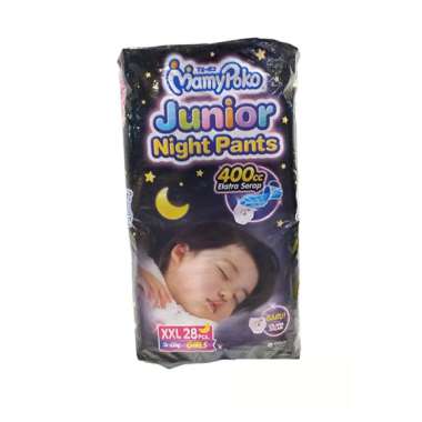 Promo Harga Mamy Poko Pants Junior Night XXL28 28 pcs - Blibli