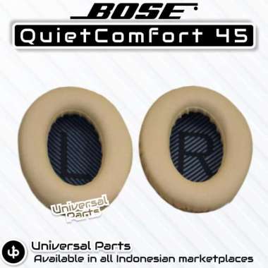 Busa Bantalan Bose Quietcomfort QC45 / QC45 Earpad Earcup Ear Pad Cup Cream Black