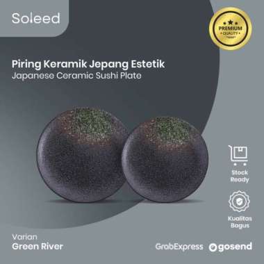 Piring Keramik Restoran Jepang Estetik Rustic Plate 8 10 inch RY-D227 - Brush White, 8 inch 10 inch 