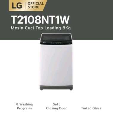 MESIN CUCI LG T2108NT1W 8KG NEW TOP LOADING 1 TABUNG