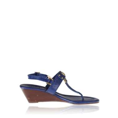 Tory Burch Robinson Demi Wedge Sandal Blue