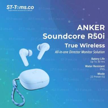 Anker Soundcore R50i / R 50i Stick Earphone True Wireless TWS - A3949 Biru Muda