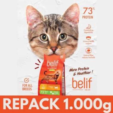 Makanan Kucing / Catfood Premium Belif 1Kg