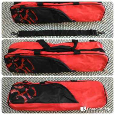 VERISH Tas Yoga Mat / Yoga Mat Bag Sporty / Tas Yoga Waterproof / Tas Yoga / Tas Matras Merah Hitam