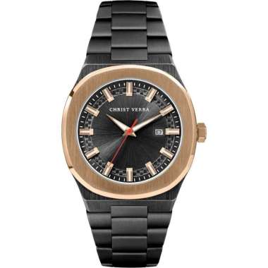 Jam Tangan Pria Christ Verra 10459G-18 BLK Original