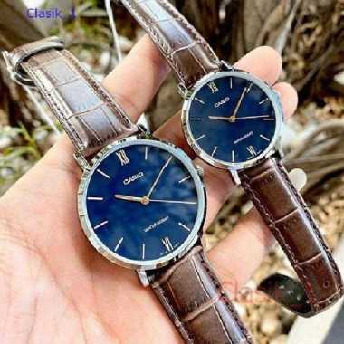 Original 100%!! CASIO MTP-VT01L-2BUDF & LTP-VT01L-2BUDF Jam Couple