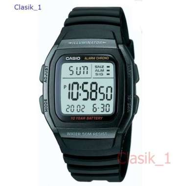 Original 100%!! CASIO W-96H-1BVDF Jam Tangan Pria W96H