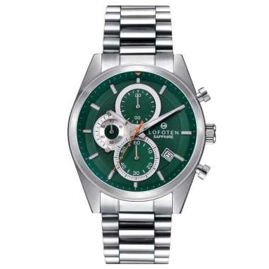 Original 100%!! Jam Tanagn Pria LOFOTEN 6519 F-6519 Sapphire Hijau silver