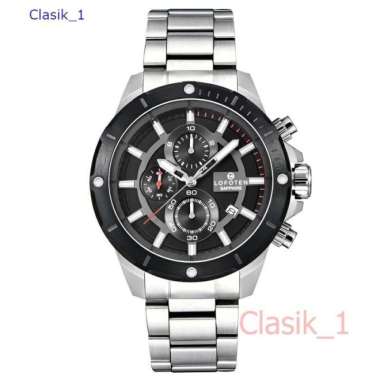 Original 100&!! Jam Tangan Pria Lofoten 6509 F-6509 Sapphire Silver Hitam