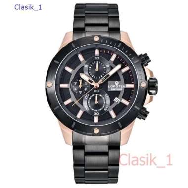Original 100&!! Jam Tangan Pria Lofoten 6509 F-6509 Sapphire Hitam rose