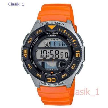 CASIO WS-1100H-4AVDF - Jam Tangan Pria - Orange - WS1100H