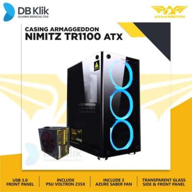 Casing Armaggeddon NIMITZ TR 1100 Include PSU & Fan Black