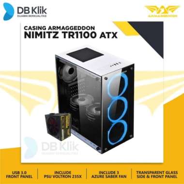 Casing Armaggeddon NIMITZ TR 1100 Include PSU & Fan White