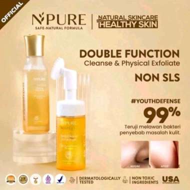 Bundling Npure Marigold Facial Wash Deep Cleanse + Marigold Toner Clearing Petal