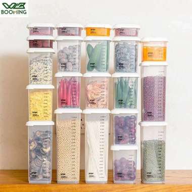 WBBOOMING Toples Wadah Penyimpanan Makanan Food Storage Container W1804 Tempat Tempt Besar Temoat Ny