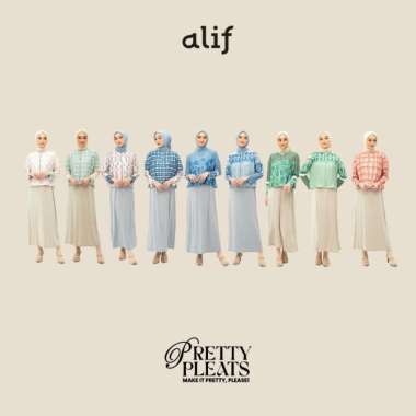 ALIF CARDIGAN PLEATS PLISKET MOTIF - SUMMER PICNIC COLLECTION Elmira