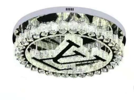 FL 1373 LAMPU PLAFON KRISTAL MODEL LV 60CM MODERN KLASIK MEWAH BULAT