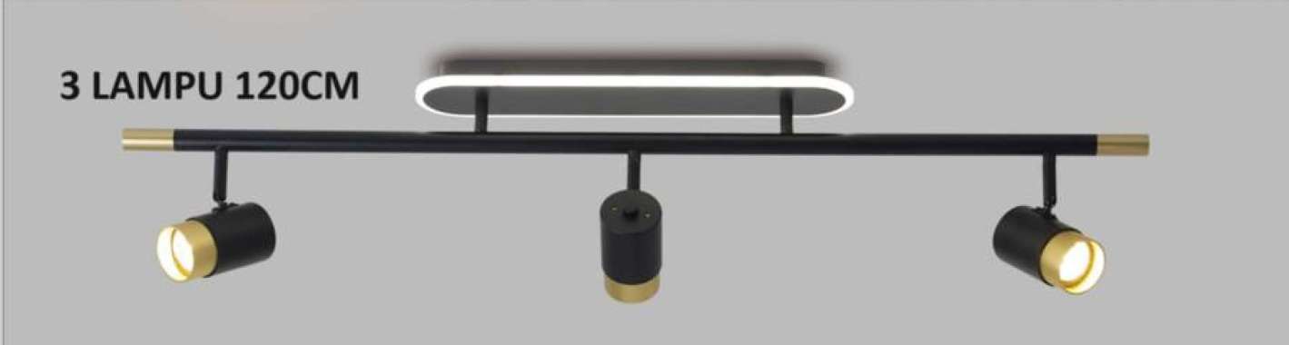 FL 1705 LAMPU PLAFON DINDING SOROT SPOTLIGHT MODERN LUKISAN CAFE LED 3 LAMPU 120CM