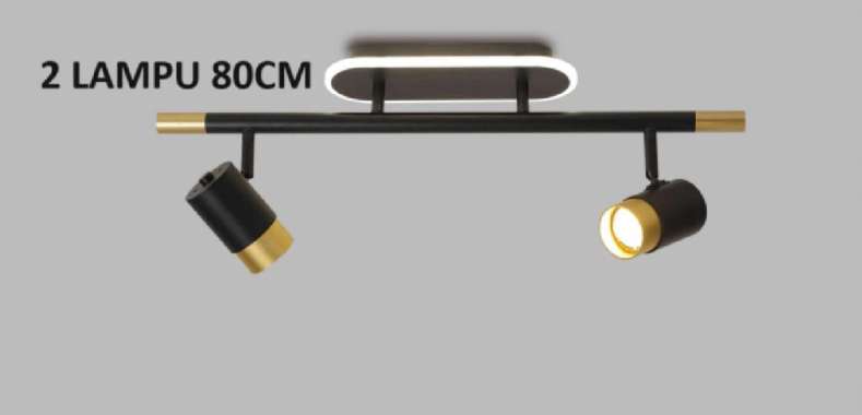 FL 1705 LAMPU PLAFON DINDING SOROT SPOTLIGHT MODERN LUKISAN CAFE LED 2 LAMPU 80CM