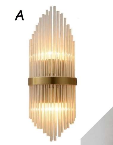FL 880 LAMPU DINDING KRISTAL MODERN KLASIK GOLD MEWAH DEKORASI HIAS A