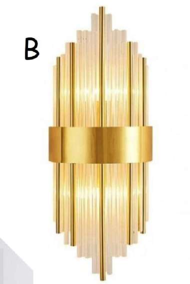 FL 880 LAMPU DINDING KRISTAL MODERN KLASIK GOLD MEWAH DEKORASI HIAS B