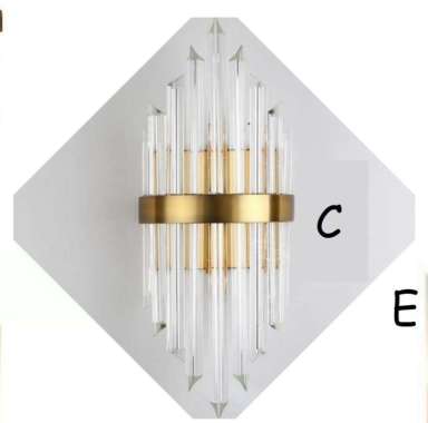 FL 880 LAMPU DINDING KRISTAL MODERN KLASIK GOLD MEWAH DEKORASI HIAS C