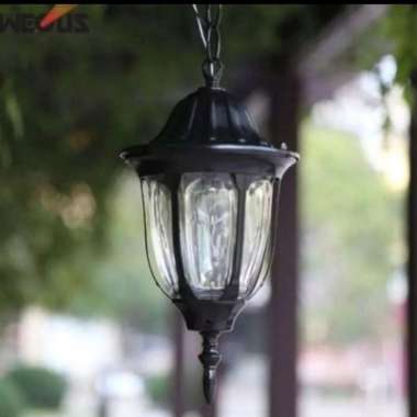 LAMPU GANTUNG TAMAN MEDIUM MINIMALIS WATERPROOF OUTDOOR Antik