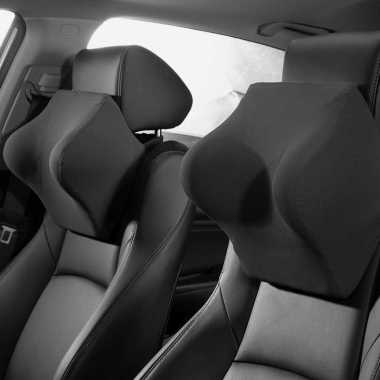 OTOHEROES Bantal Leher Kursi Mobil Memory Foam Neck Pillow Headrest