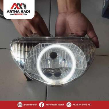 Reflektor Lampu Depan Komplit Yamaha Nmax Aerox Mio MX Mio Soul Mio Sporty+Ring