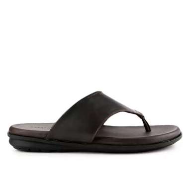 OBERMAIN OM13 SANDAL PRIA ORIGINAL SENDAL JEPIT CASUAL KULIT ASLI ORI COKLAT BROWN