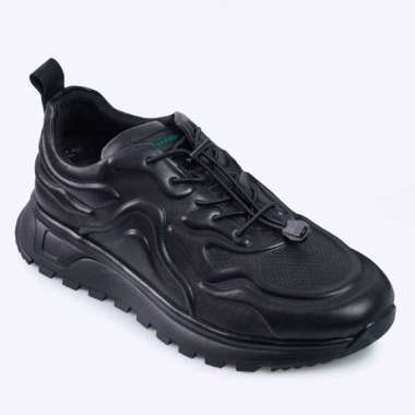 EMD8 SEPATU SNEAKER PRIA EVERBEST ORIGINAL SNEAKERS KETS KULIT ASLI ORI ALL FULL BLACK HITAM POLOS