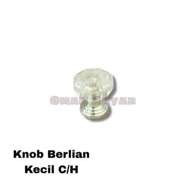 Knob Handle Tarikan Lemari Laci Crystal Kaca Berlian Swarovski Kaje Kecil C/H