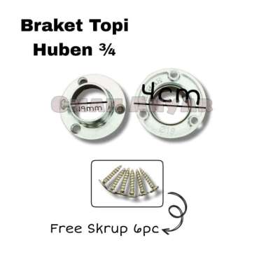 Braket Pipa Topi 1" inch diameter 2,5cm merk Huben BP-19 Huben