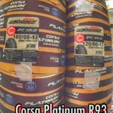 paketan ban luar Corsa r93 platinum UK 120/60-17 dan 160/60-17 Multivariasi