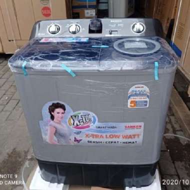Mesin Cuci Sanken Manual 7,5kg TW - 927 GY Top Loading