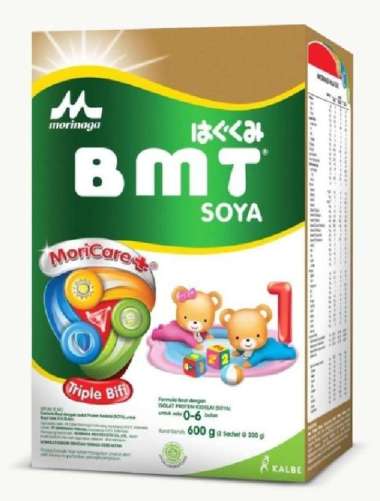 Promo Harga Morinaga BMT Soya Susu Formula Bayi 0-6 Bulan Plain 600 gr - Blibli