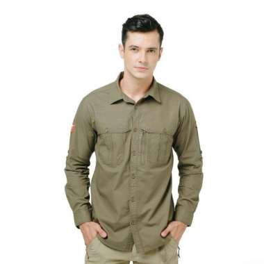 Eiger Kemeja Panjang Pria Ambition Tropic X28 Shirt - Olive S